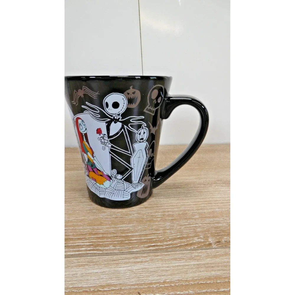 The Nightmare Before Christmas Jack & Sally Coffee Cup Mug Disney Store HA6 - Picture 3 of 4